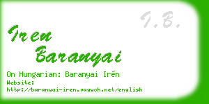 iren baranyai business card